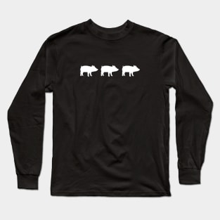 Pigs in a Row Long Sleeve T-Shirt